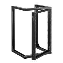 VEVOR 15U Open Frame Server Rack, Vrijstaand of Wandmontage met 180 Graden Deur