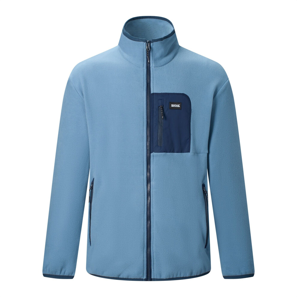 Regatta (Xxl, Grey Mirage/Navy) Mens Frankie Full Zip Fleece Jacket