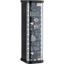 PD100W Fast Charging 8-Cell 21700 DIY Power Bank Case Solder-Free Battery Box High-Brightness LED Outdoor Light Black