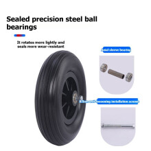 2Pcs 200x50 Wheels 8 Inch Solid Wheel Tire 200x50 Wheelchair Front Solid Wheels for Wheelchair Front Wheel Grey