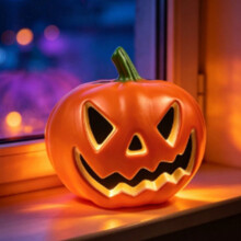 1 Lanterne Citrouille D'Halloween, Décoration Lumineuse pour Centre Commercial, Hôtel et Aménagement Extérieur