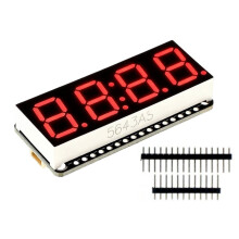 Modulo Display LED A 7 Segmenti A 4 Bit da 0,56 Pollici con Chip Driver HT16K33 per Orologio Digitale e Timer per Conto Alla Rovescia A