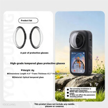 Filtre ND pour Caméra pour X6: Filtre à Densité Neutre ND16 pour Prises de vue en Extérieur en Forte Luminosité