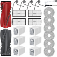 Conjunto de Acessórios para Qrevo T / Qrevo 3 Pro / Qrevo 2 Pro. Escova Principal, Filtros, Panos de Limpeza, Sacos de Pó.