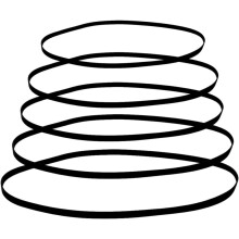 Courroie Plate en Caoutchouc pour Platines Vinyles (5 Tailles Disponibles) - Réparation et Remplacement - Spécifications Différentes - Platines