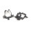 Fog Light Bracket 9675686980 9675687980 for  208 2012-2019 2