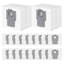 Lot de 18 Sacs à Poussière pour Aspirateurs Robots pour Q10 S5+/X5+, Q7 M5+/L5+, S8 Pro Ultra et S8+