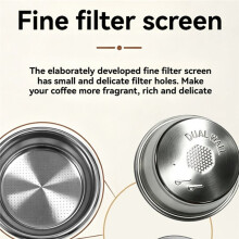 54MM Coffee Dual-Cup Pressurized Filter Bowl for Coffee Machine Handle Filter Basket Stainless Steel Filter