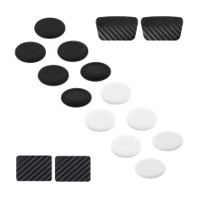 12 Pezzi per Controller per PS5 / per PS4 Tappi di Ricambio per Joystick, Impugnature Antiscivolo, Accessori di Riparazione per Levette Analogiche,