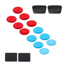 12Pcs for PS5 / PS4 Controller Joystick Replacement Grip Caps Anti-Slip Thumb Grips Cap Repair Part Accessories C