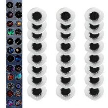 Projector Disc 24 PCS, Dazzling Starry River Replacement Discs for USB Night Light Ceiling & Wall Decor