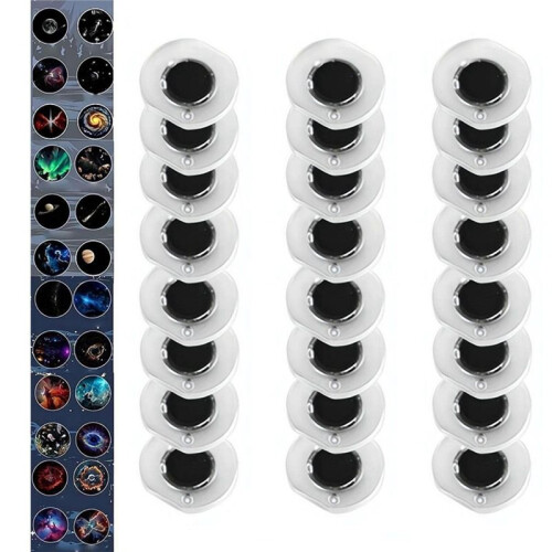 Projector Disc 24 PCS, Dazzling Starry River Replacement Discs for USB Night Light Ceiling & Wall Decor