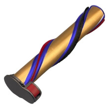 Spazzola A Rullo con Copertura Laterale di Ricambio per La Testina 'Aspirapolvere Senza Fili per Outsize XL Roll Bar