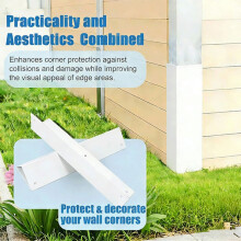 2 Protections D'Angle en Acier Inoxydable - Profilé de Protection Murale à 90 Degrés de 40 cm (15,8 Po) pour Angles Intérieurs, 12 Vis Incluses