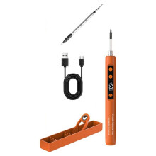 USB Type-C Soldering Iron Set Digital Electric Soldering Iron Adjustable Temperature DIY Heating Repair Welding Tool