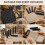 13pcs 3D Printed Clay Texture Roller Set 12-Pattern Clay Roller with Handle, Handheld Pottery Rollers Texture Wheel 3