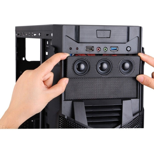 Front Panel Media Dashboard PC Front Panel Speaker Stereo Surround Computer for Case Built in Mic Loudspeaker Front, 1PC 1