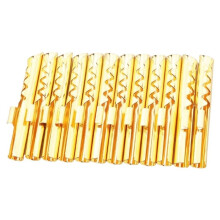 12PCS 4mm Gold-Plated BFA Banana Plug Z-Type HiFi Speaker Terminals Connector DIY