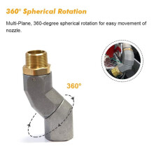 Raccord Pivotant à 360 pour Tuyau de Carburant 3/4 Pouce, Joint Pivotant Multiplan pour Pistolet de Carburant, Empêche la Torsion Du Tuyau