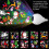 Projector LED Light E27 Lamp  Christmas Pattern Lighting Projection Light Rotating Flash for Holiday Party 5