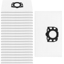 Paquete de 20 Bolsas para Aspiradora KFI 487 para  WD4 WD5 WD6, 2.863-006.0, para  KNT4, MV4, MV5, MV6 en Seco y Húmedo