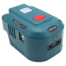 220-V-Wechselrichter-LED-Arbeitsleuchte mit USB-Anschluss und Powerbank-Ladegerät für 18-V-Lithium-Akkus BAT609 und BAT618
