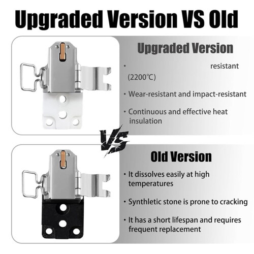 Hotend Heating Assembly for  A1/ A1 ,Zirconia Ceramic Base Strong Thermal Insulation,Thermal Grease 1
