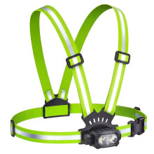 Running Lights for Runners, 500LM High Vis Reflective Running Vest with LED Chest Light