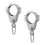 2 Pcs 2-7/8" Swing Hangers Set Swing Pipe Hanger Cast Swing Bracket Swing Accessories 1