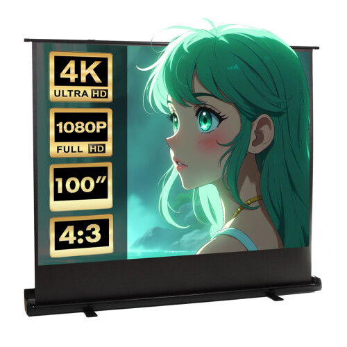 Maclean MC-211 Portable Projection Screen  Compact  Floor  100   4:3