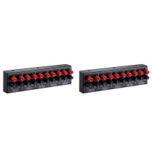 2X Passive 1 in-4 OUT Audio Amplifier / Speaker Signal Splitter Box Distributor Audio Switcher
