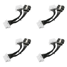 4X Câble D'Extension Répartiteur OBD2 OBDii OBD2 16 Broches un Câble Mâle Vers Deux Câbles Femelles en Y Câble D'Extension Répartiteur OBD2