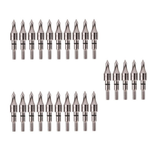 100X Archery Field Points Einschraubspitze Bogenschießübungen für Recurve Compound Bogen 1
