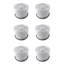 Contenedor de Almacenamiento de Gran Capacidad para CD/DVD (Juego de 6 Piezas): Soporte de Plástico Transparente, Organizador de Discos Compacto y