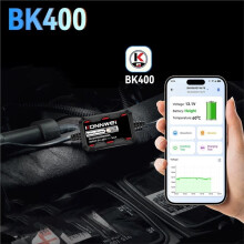 KONNWEI BK400 Battery Monitor, 3-60V Car Battery Tester, Cranking/Charging Test, Find Car, 6 Batteries, 12V 24V 48V