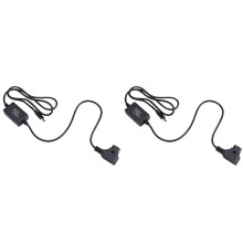 2X Cabo de Alimentação D Tap Macho para Tipo C 3A Multi Guards de Alta Eficiência para Carregamento Rápido de Câmeras