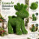 Artificial Grass Reindeer 70cm Green, Christmas Ornament 4