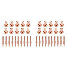 20 Pièces 9-8210 Buse Plasma 20 Pièces 9-8215 Électrode Plasma Adaptée Aux Consommables de Torche de Découpe pour Thermal Dynamics SL60/SL100