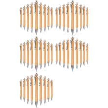 250Pcs Bamboo Pen Wood Ballpoint Pen Thank You Pen Bulk Appreciation Gift for Women Men Teacher Coworker Black Ink