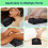Travesseiro de Massagem Semi-Round com Alça, 15.75 X 7.87 X 4.13 Polegadas, Travesseiro de PU Leather Semi-Round 8