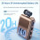 Wireless Business  Headset with LCD Display Retractable Single Ear Earphone Caller ID Battery Level Indicator B 6