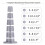 Rotatable Segmented Bracelet Sizing Mandrel , Markings 5-9 Inch with 6 Compartment Storage Base 3
