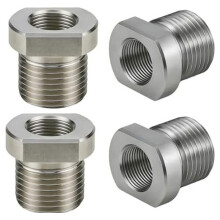 Stainless Steel 1/2-28 Female to Male Thread Adapter,Thread Reducer Converter Precision CNC Thread Adapters