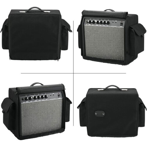 Protective Cover for  Frontman 20G Guitar Amplifier, Storage Case with Roll- Front Panel, Side Storage Pockets 2