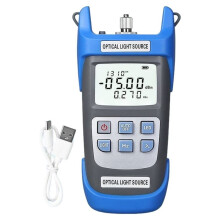 A-C1315 Rechargeable Optical Fiber Stable Light Source 1310/1550nm Fiber Optic Testing Tool OLS Built-in LED Lighting A