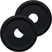 Molded Ceiling Medallion for Light Fixtures and Ceiling Fans Black 13"OD X 4"ID X 1-1/8"P (Fits Canopies  to 10-1/2")