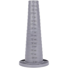 Rotatable Segmented Bracelet Sizing Mandrel , Markings 5-9 Inch with 6 Compartment Storage Base