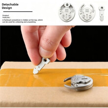 Portable Titanium Alloy Mechanical Lock Removable Design Flat- Screwdriver Can Be Used for Unpacking Packages