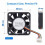 4010 24V  Borstelloze Koelventilator, Dubbele Kogellager 4-Pins Ventilator voor Flashforge Creator 5/ Creator 5 Pro 3D-Printer Voeding 9