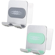2 Stuks Draagbare Telefoonhouders voor Onder de Douche, Telefoonhouders voor Wandmontage in Badkamer, Keuken, Sportschool, Mobiele Telefoonstandaard